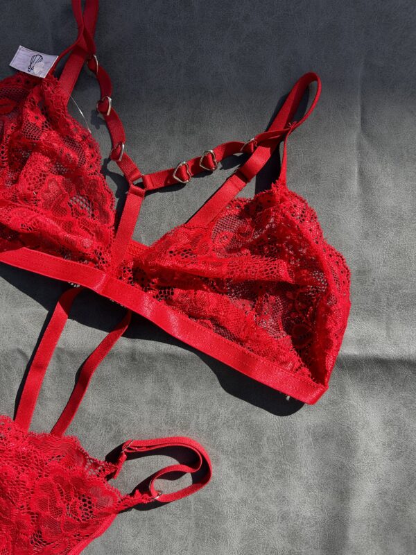 CONJUNTO DE LENCERÍA ROJO