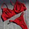 CONJUNTO DE LENCERÍA ROJO